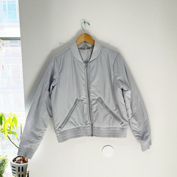 Athleta Northstar PrimaLoft Light Blue Bomber Jacket Size Small - Picture 5 of 8